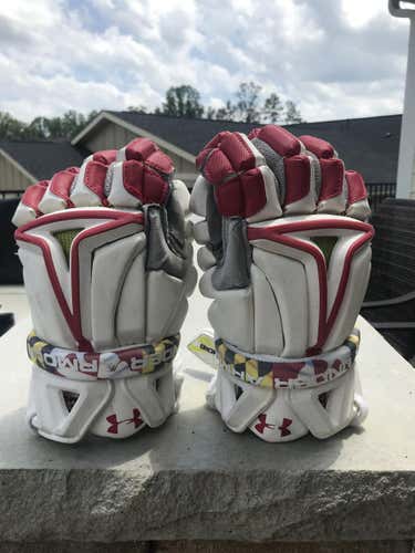 Game-Worn University of Maryland Under Armour BioFit Gloves
