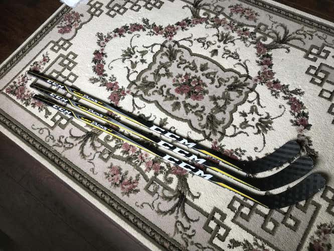 3 Pack - Left Pro Stock CCM Super Tacks 2.0 Hockey Sticks - 75 flex - P90