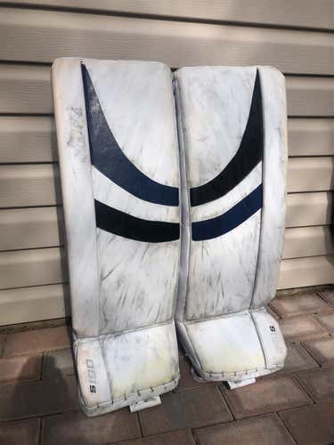 Supreme S190 Goalie Leg Pads (Intermediate Medium) -custom Padskinz Graphic