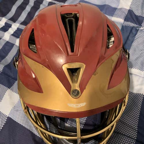 Maroon And Gold Cascade R Helmet Adult