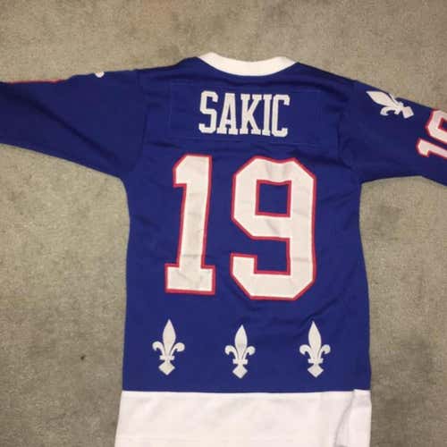 Joe Sakic Quebec Nordiques Jersey