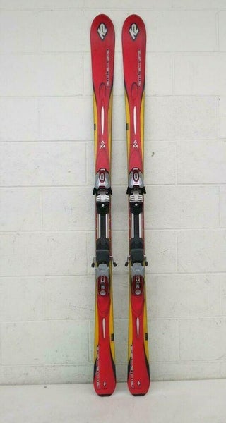 K2 Escape Syncro 167cm Downhill Skis w/Marker M 1100 Bindings EXCELLENT LOOK