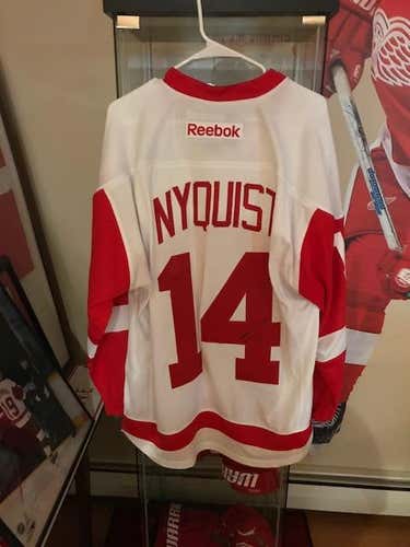 New Reebok Jersey Gustav Nyquist signed jersey Detroit Red Wings