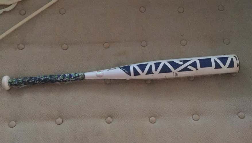 2018 Combat -8 Maxim bat with Blue, Green, and White Lizard Skin
