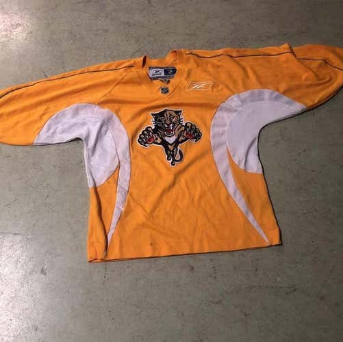Florida Panthers Yellow Reebok Practice Jersey
