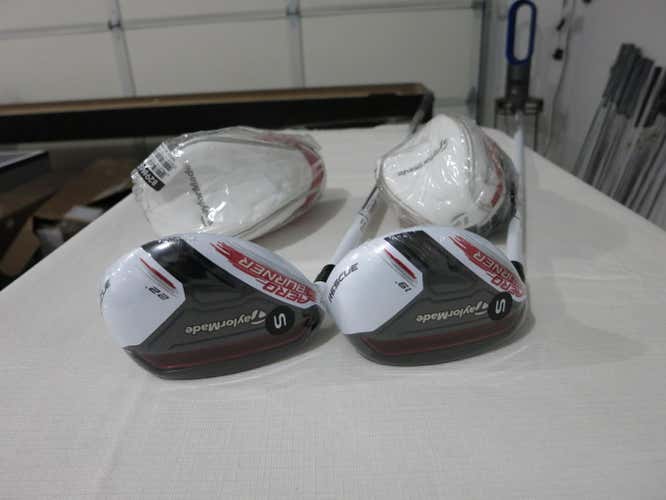 TaylorMade Aeroburner 3 & 4 Hybrid Set - 19* - 22* - Stiff Graphite - NEW - LH