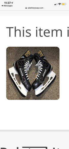 Bauer Supreme 1S - Custom Hockey Skates Senior Pro Stock Size 8