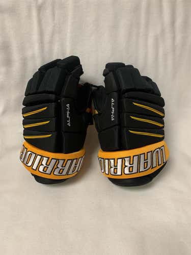 New Alpha QX3 Gloves Senior 13” Black/Gold