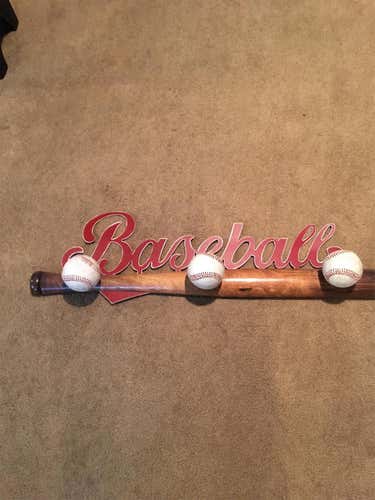 New Baseball Wall Decoration / Coat Hanger