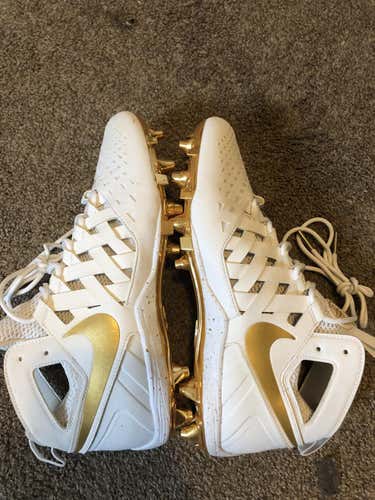 New Nike Huarache Lacrosse Cleats - National Championship Gold LE