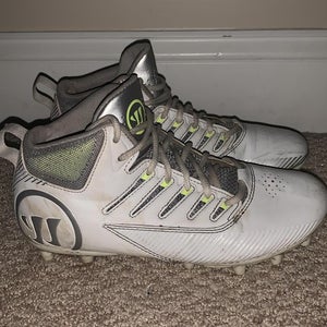 Used Warrior Mid Third Degree Lacrosse Cleats (men’s size 6.5)