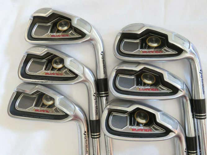 TaylorMade TOUR BURNER 5-PW Irons Steel REGULAR .. #5466  *No Trades*