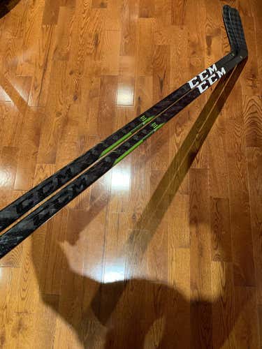 (2 pack) NEW CCM Ribcor Trigger 3D PMT Hockey Stick LH 75 flex P90(similar) Senior Pro Stock