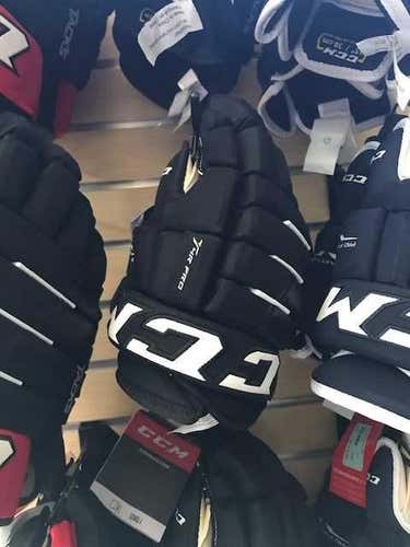 New CCM Classic Pro 4-Roll Gloves Junior Black 10"