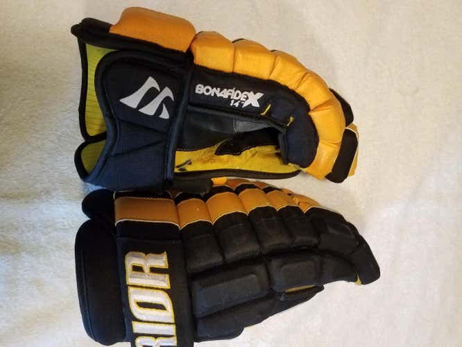 Senior Pro Stock - Warrior Bonafide X Gloves 14" (Slightly Used)