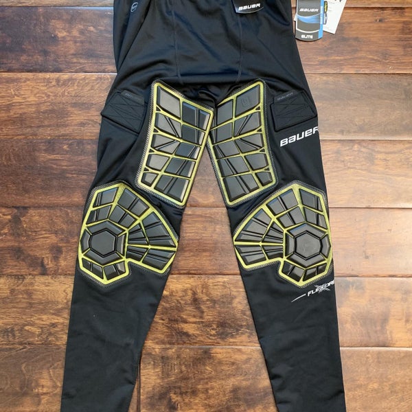 New!  Bauer Elite Padded Goalie Baselayer Pant Sz L