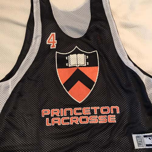 Official #4 Princeton Lacrosse Practice Pinney Black/white