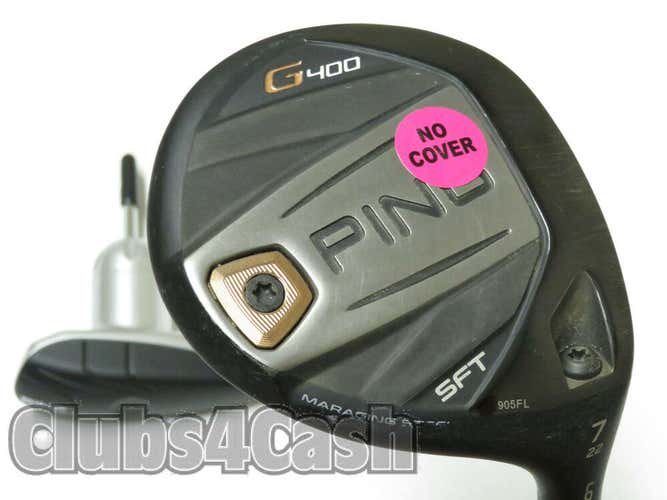Ping G400 SFT SF Tec Fairway 22* 7 Wood ALTA CB 65 Regular NO Cover  #35436