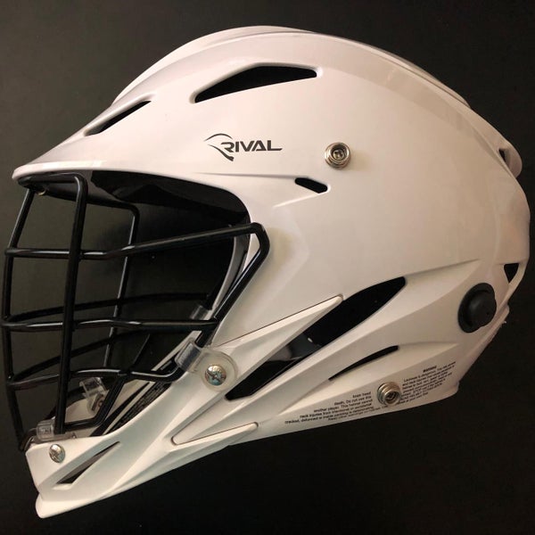 BNWT STX Rival Helmet. In Box/In Bag. White shell/Black Cage. Black Chin Strap