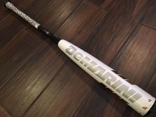 DeMarini CF8 Composite Baseball Bat ~ 33/30 BBCOR w/ New Lizard Skins Camo grip