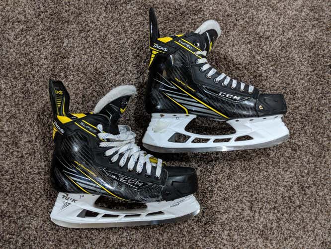 CCM Super Tacks Hockey Skates Senior Pro Stock Size 9