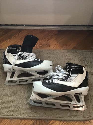 VH Hockey Goalie Skates Senior Pro Stock Size 9 Bauer Cowlings and Step Steel Extreme