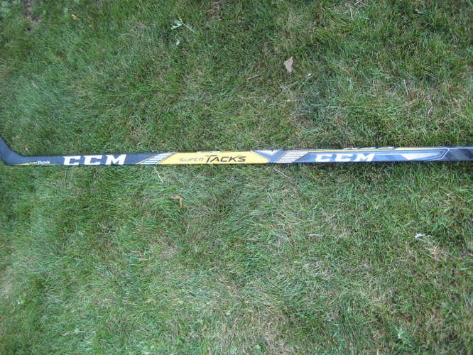 CCM Super Tacks Senior Hockey Stick P-40 Curve Left 75 Flex   USED FOR TEN MINUTES! MINT!