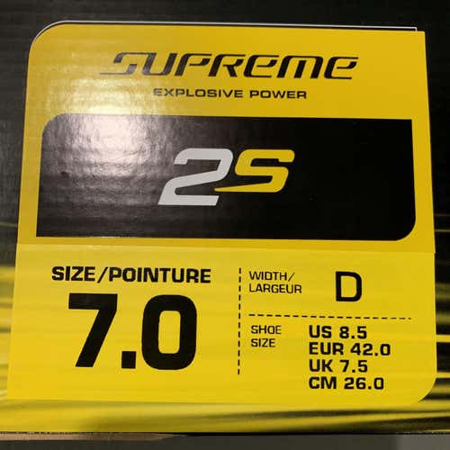 New Supreme 2S Hockey Skates Senior Size 7