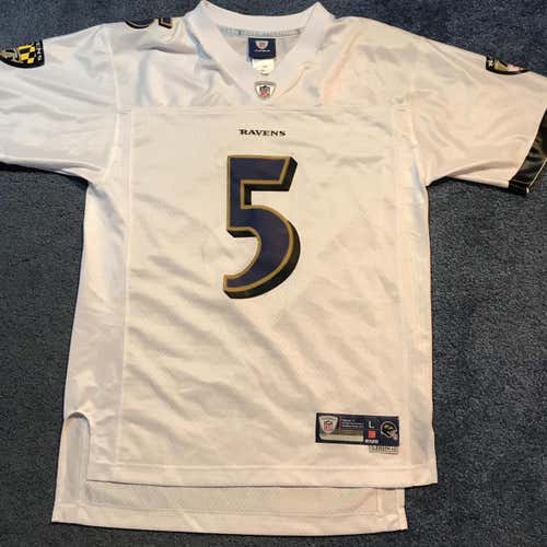 White Ravens Joe Flacco Jersey Size Adult Small/Medium