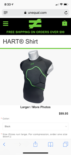 Unequal Goalie Hart Shirt