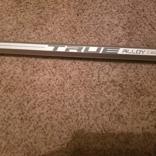 Alloy 2.0 Sand Blasted Silver True Lacrosse stick ~ cut