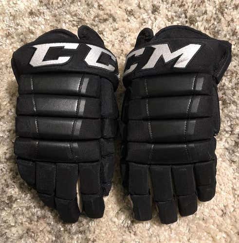 AHL Pro Stock #18 Black CCM Pro Gloves 14”