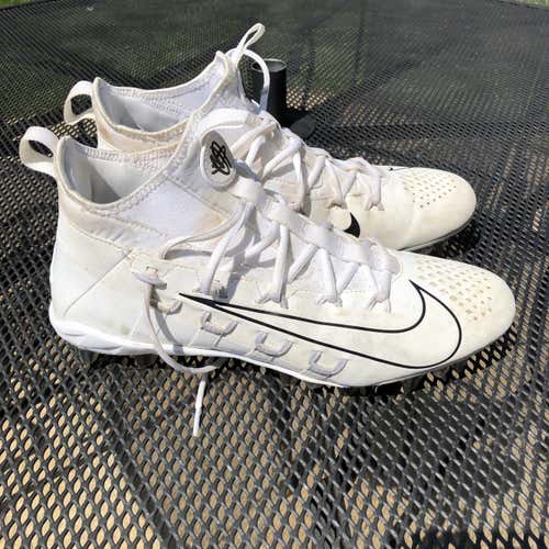 Nike Huarache 6 Cleats White Size 12