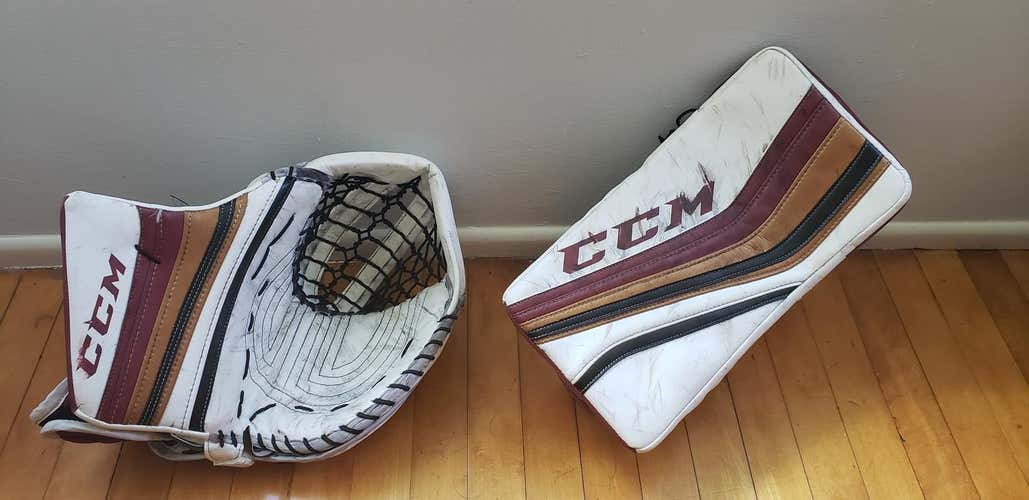CCM Premier Pro Goalie Glove & Blocker Pro Stock