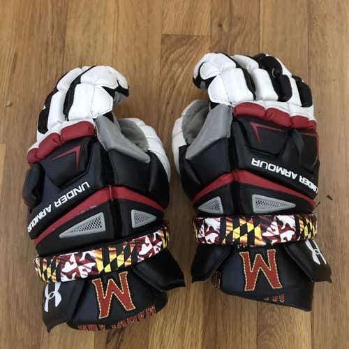 UMD Maryland Engage Lacrosse Gloves Black