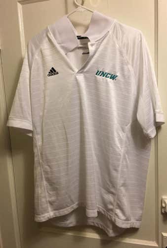 White UNCW Polo