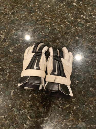 Nike Vapor Elite Lacrosse Gloves White/Black lightly used