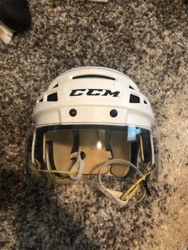 AHL Pro Stock White CCM V08 Helmet Size Medium