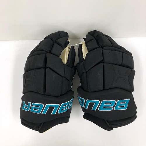 New Bauer Supreme TotalOne MX3 Gloves Senior Pro Stock Sharks 14"