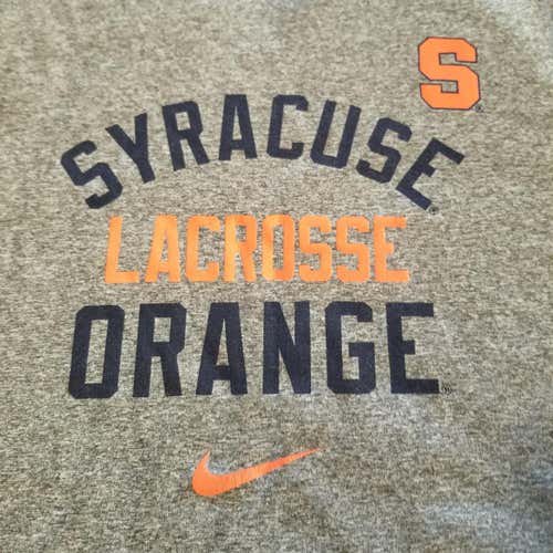 Syracuse Lacrosse Nike Shirt Dri-Fit ORANGE ~ Youth Medium Rare