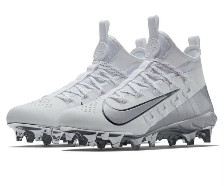 Nike Huarache 6 Elite LE Silver Mettalic Edition Cleats SZ 9.5US