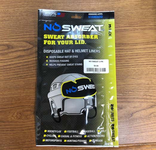 Brand New No Sweat 3 Pack