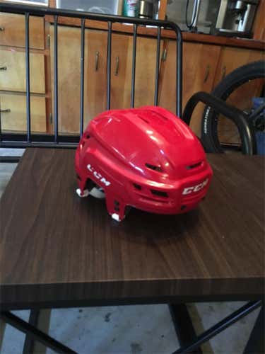 Pro Stock Red CCM Tacks 110 Helmet