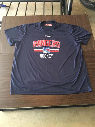New CCM Connecticut Rangers Workout Shirt E3