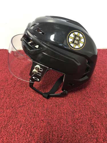 Boston Bruins CCM Resistance 110 Helmet Size Small Pro Stock Item#MANH333