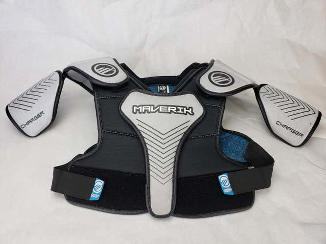 Maverik Charger Lax Shoulder Pads size Large Black/Grey