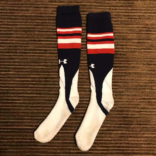 Red, White, And Blue Under Armour Baseball Stirrup Socks (9-12)