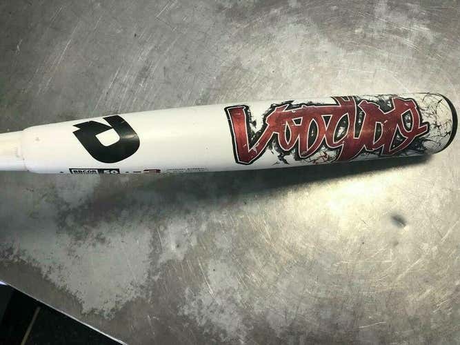 DEMARINI VOODOO BLACK BBCOR SC4 ALLOY BASEBALL BAT 33/30*No Trades*