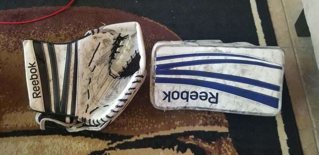 Reebok 18k Goalie Glove & Blocker Regular Senior Pro Stock