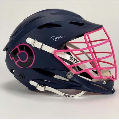 PINK WHALES CUSTOM New STX Rival Helmet Adult